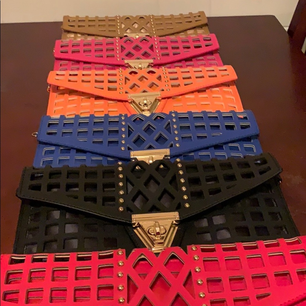All 6 Clutches 💛🧡❤️🖤